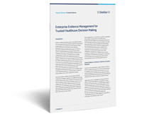 Enterprise Evidence Management for Trusted Healthcare Decision Making